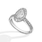 Bague tendance - 18 carats Or blanc - 1.52ct. tw. Diamant