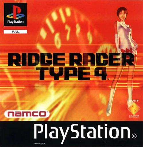 Ridge Racer Type 4 (PS1 Games), Games en Spelcomputers, Games | Sony PlayStation 1, Zo goed als nieuw, Ophalen of Verzenden