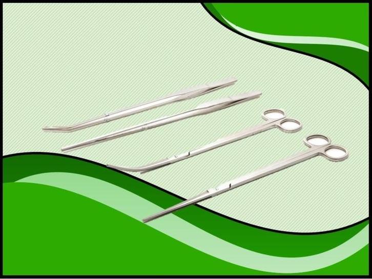 RVS Plantenschaar en plantenpincet assortiment (aquascape to, Dieren en Toebehoren, Vissen | Aquaria en Toebehoren, Plant(en), Steen of Hout