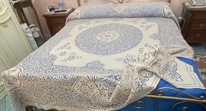copriletto vintage - Bedsprei - 263 cm - 238 cm, Antiek en Kunst, Antiek | Tapijten, Tafelkleden en Textiel