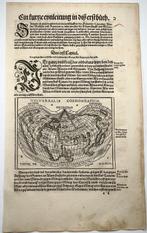 World Map; Sicily - Wereld; Heinrich Vogtherr the Elder -