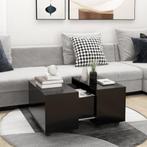 vidaXL Salontafel 60x60x38 cm bewerkt hour zwart, Huis en Inrichting, Verzenden, Nieuw