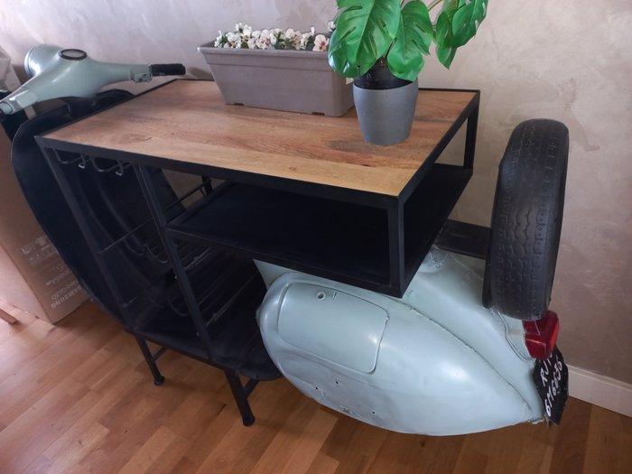 Bar - Hout, IJzer - Barblad scooter, Antiek en Kunst, Curiosa en Brocante