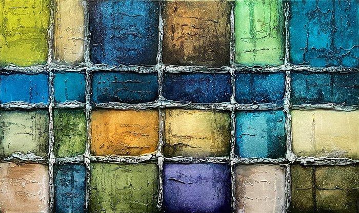 J.Jecminek - Code of Consciousness - XL 3D painting - ready, Antiek en Kunst, Kunst | Schilderijen | Modern