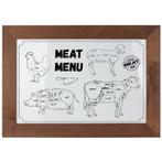 Whiteboard Steigerhout Bruin 40x50cm, Verzenden, Nieuw