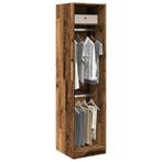 vidaXL Kledingkast 50x50x200 cm bewerkt hout oud hout, Huis en Inrichting, Verzenden, Nieuw