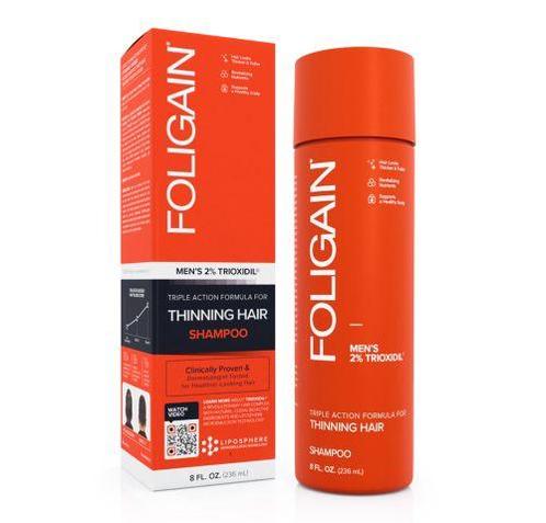Foligain Shampoo 2% Trioxidil Men 236ml, Handtassen en Accessoires, Uiterlijk | Haarverzorging, Nieuw, Verzenden