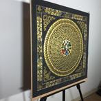 Painting of Tibetan Tradition - Mandala Mantra Hri with, Antiek en Kunst