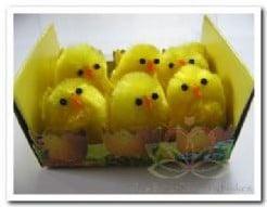 Chenille kuikentjes Geel doosje 7 stuks, Hobby en Vrije tijd, Knutselen, Nieuw