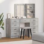 vidaXL Kaptafel met lade 3 pcs Grijs 40 x 41 x 135 cm, Huis en Inrichting, Verzenden, Nieuw