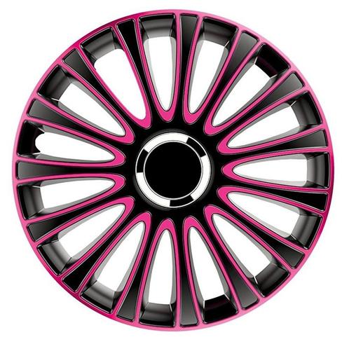 Wieldoppen LeMans 16-inch zwart/roze, Auto diversen, Wieldoppen, Verzenden