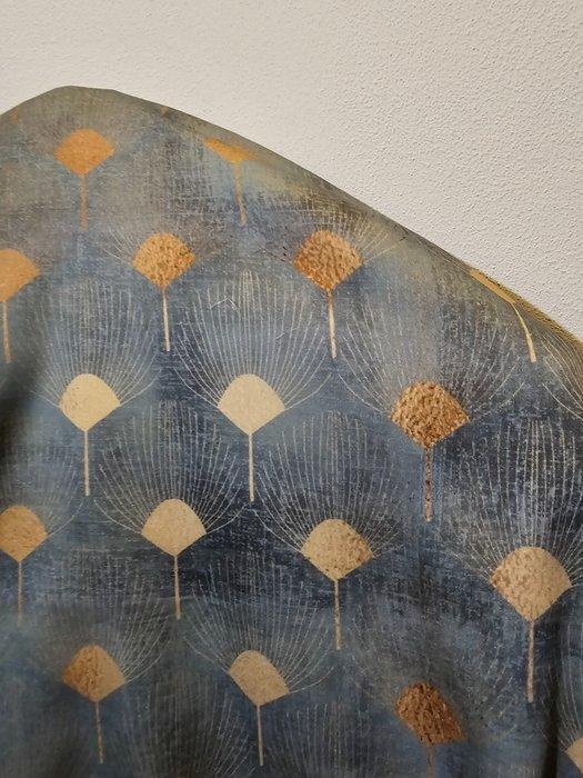 Luxe katoenen satijnen stof in grijsgroen - 300x300cm -, Antiek en Kunst, Antiek | Tapijten, Tafelkleden en Textiel