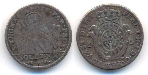 20 Soldi 1793 Italien Parma: Ferdinando I di Borbone, 176..., Postzegels en Munten, Munten | Europa | Niet-Euromunten, België