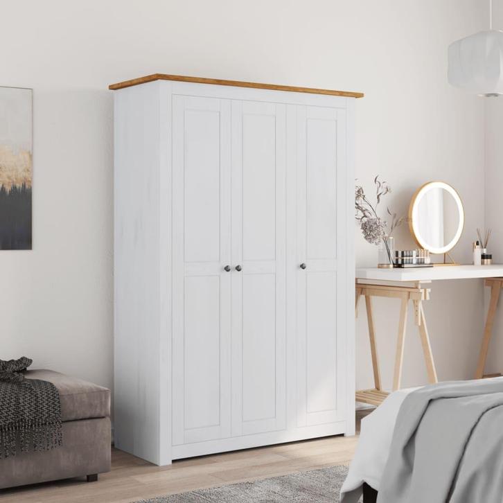 vidaXL Kledingkast Panama Range 118x50x171,5 cm grenenhout, Huis en Inrichting, Kasten | Kleerkasten, Nieuw, Verzenden