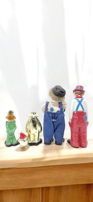 Themacollectie - Zeldzame Clown-beeldjesset - BG, Antiek en Kunst, Antiek | Speelgoed