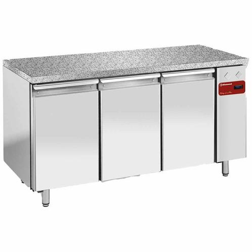 Koeltafel, gevent., 3 deuren EN 600x400 - Top in graniet (zo, Zakelijke goederen, Horeca | Keukenapparatuur, Koelen en Vriezen
