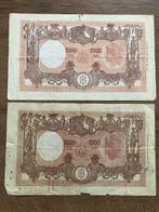 Italië. - 2 x 1000 Lire 1943/46 - Gigante BI 49A and BI 51B, Postzegels en Munten