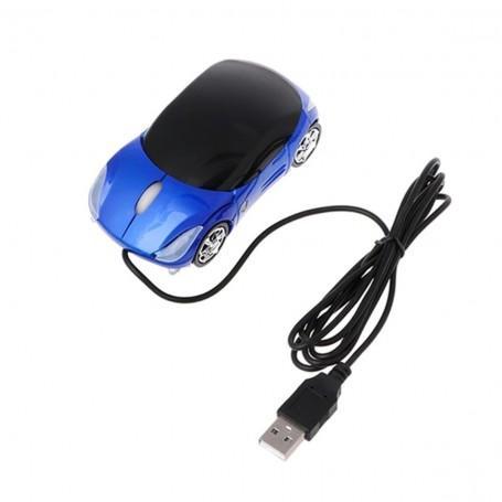 USB Bedrade muis Sportwagenvorm 2,4 Ghz Blauw, Computers en Software, Accu's en Batterijen, Nieuw, Verzenden