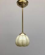 Plafondlamp - Glas, Messing, Antiek en Kunst