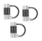 Set van 3 hangsloten (cijfersloten, 65 mm), Doe-het-zelf en Bouw, Verzenden, Nieuw