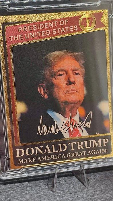 TRUMP 24Ct Gold-plated - 1 Card, Verzamelen, Overige Verzamelen
