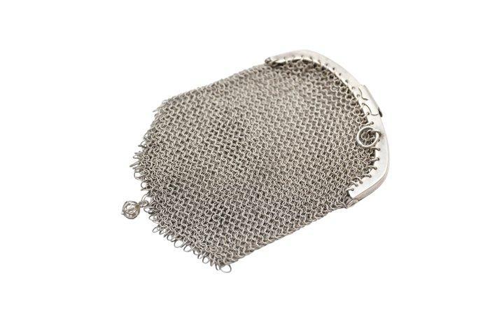 Figure - Double Mesh Coin Purse - Argent 833, Antiek en Kunst, Antiek | Zilver en Goud