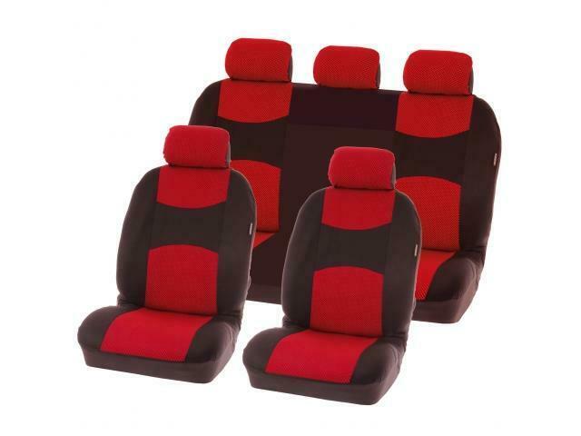 Stoelhoesset Chicago 9-Delig Rood, Auto-onderdelen, Interieur en Bekleding, Ophalen of Verzenden