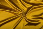 Polyester stof goud - Glanzende stof 50m op rol, Verzenden, Nieuw