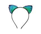 Prinsessenjurk - Cat ears - Aqua - Kleedje, Nieuw, Verzenden