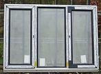 pvc raam , chassis van 185 x 130  staalblauw, Nieuw