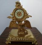 Tafelblad klok - Verguld brons - rond 1900