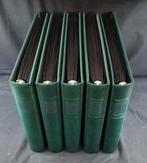 Accessoires - 5 Lindner Binder avec environ 150 pages Omnia, Gestempeld