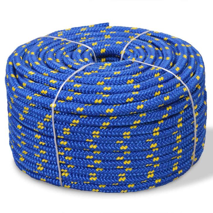 vidaXL Boot touw 10 mm 50 m polypropyleen blauw, Doe-het-zelf en Bouw, IJzerwaren en Bevestigingsmiddelen, Nieuw, Verzenden
