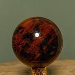 Fine Mahogany Obsidian Sphere Bol - Hoogte: 13.72 cm -, Verzamelen