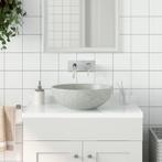 vidaXL Opzetwasbak rond 41x14 cm keramiek grijs, Doe-het-zelf en Bouw, Verzenden, Nieuw