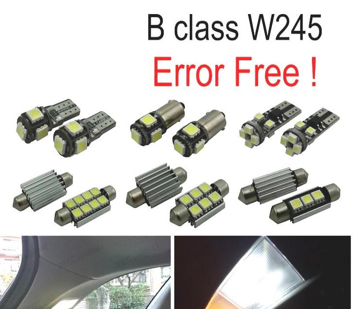 Kit 12 Ampoules Led Intérieur Pour Mercedes Classe W169 A150, Auto-onderdelen, Verlichting, Verzenden