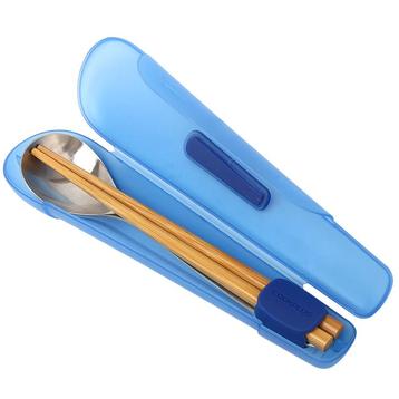 Eetstokjes- en Lepelset Blauw - Chopsticks - Spoon, Verzenden