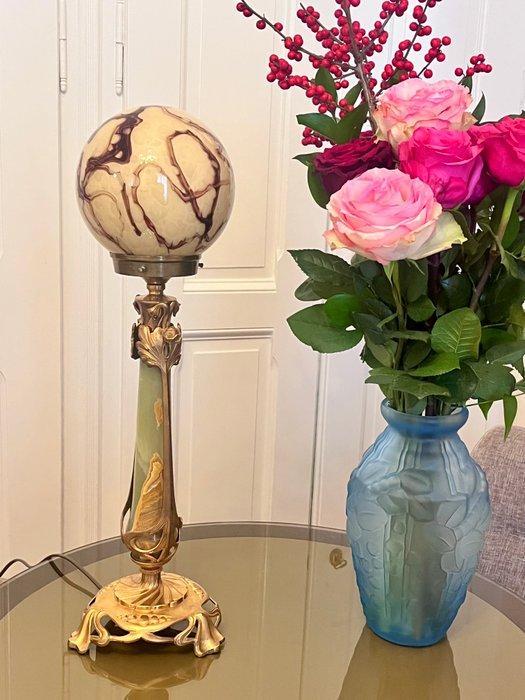 Lampe de table - Métal, Verre - de style art nouveau, Antiek en Kunst, Kunst | Designobjecten