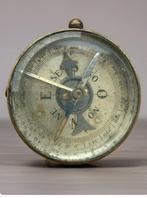 Boussole victorienne ou napoléonienne de poche en laiton, un, Antiek en Kunst