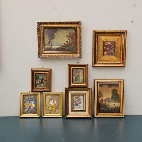 Lijst (8)  - Canvas, Hout, Koper, bladgoud, Antiek en Kunst, Curiosa en Brocante
