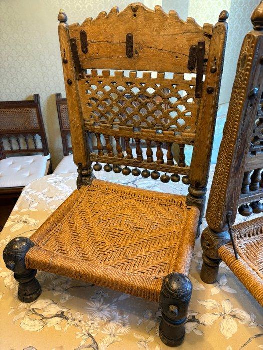 Chaise (2) - Bois dur, Métal, Antiquités & Art, Art | Art non-occidental