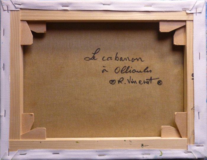 R. Vincent (1954) - Cabanon à Ollioules oeuvre de Vincent, Antiek en Kunst, Kunst | Schilderijen | Modern