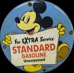 Mickey Mouse - 1 Reclame bord Mickey - Standard Gasoline, Verzamelen, Nieuw