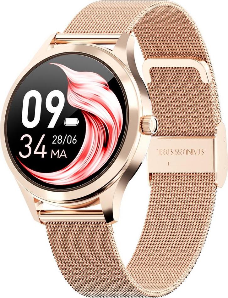 Actyve Smartwatch Dames Rosé Goud - Geschikt voor elke, Bijoux, Sacs & Beauté, Montres connectées, Envoi