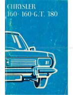 1971 CHRYSLER 160 | 160GT | 180 INSTRUCTIEBOEKJE FRANS