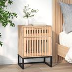 vidaXL Nachtkastje 40x30x55,5 cm bewerkt hout en ijzer, Huis en Inrichting, Slaapkamer | Nachtkastjes, Verzenden, Nieuw