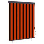 vidaXL Rolgordijn voor buiten 140x250 cm oranje en bruin, Huis en Inrichting, Stoffering | Gordijnen en Lamellen, Verzenden, Nieuw