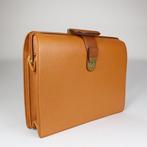 Burberry - Vintage Tan Leather Doctor-Style Briefcase –, Nieuw