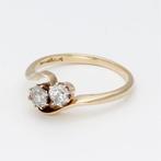 Ring - 14 karaat Geel goud - 0.32ct. tw. Diamant, Nieuw