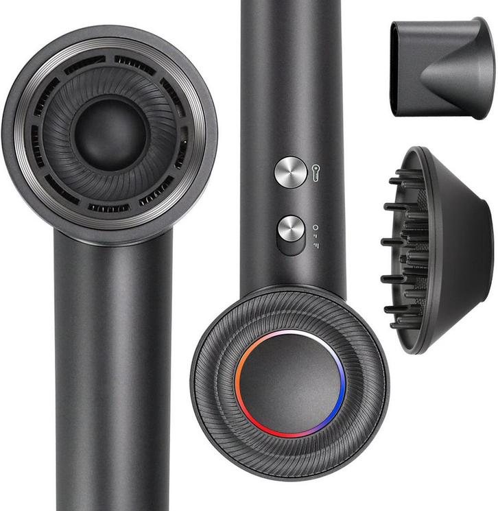 Fohn - Haardroger - Föhn met diffuser - 1600W - Zwart - Aigo, Huis en Inrichting, Woonaccessoires | Overige, Verzenden